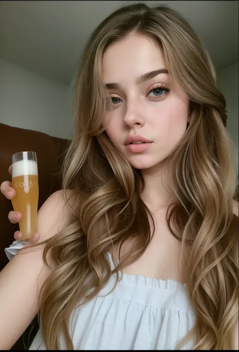 mulher arafada com longos cabelos castanhos e uma blusa cinza, Retrato de Sophie Mudd, cerveja madison, Angelina Stroganova, Anastasia Ovchinnikova, dasha taran, long flowing brown hair, menina com cabelo castanho, soft devil queen cerveja madison, Yulia G...