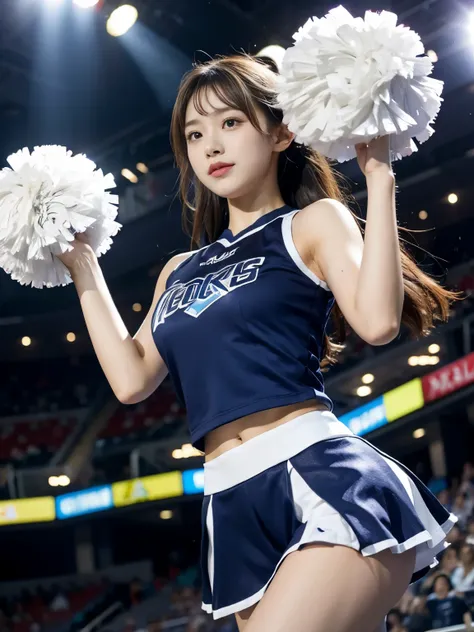 female idol cheerleading