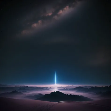 starry night sky，Bright light shines on the mountains, inspired by Jessica Rossier, Jessica Rossier Fantasy Art, by Jessica Rossier, jessica rossier color scheme, author：Christopher Kass, artgem and beeple masterpiece, inspired author：Christopher Kass, Art...