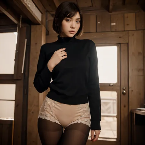 masterpiece, best quality, 1 girl, Intimate tights, perfect eyes, perfect face, Kuvshinov, cowboy shooting,Ye Dazhongming