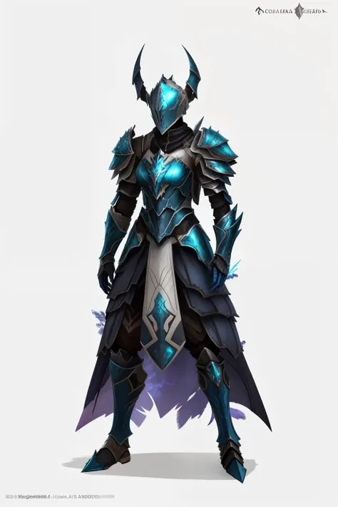 um close up de uma pessoa em um traje com uma espada, armadura azul, dragon inspired armadura azul, pale armadura azul, water armor, dressed in ethereal battle armor, dressed in ethereal armor, armadura corrompida, armadura fractal, armadura de cor prata a...