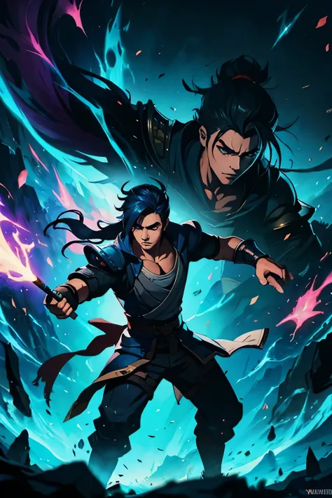 League of legends wallpaper, Yasuo, dynamic pose