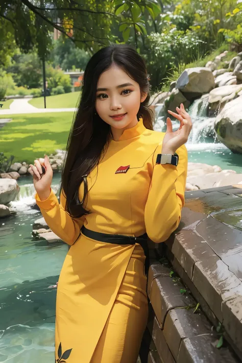 Burmese Cute Girl in her early 20s, acmm ls outfit