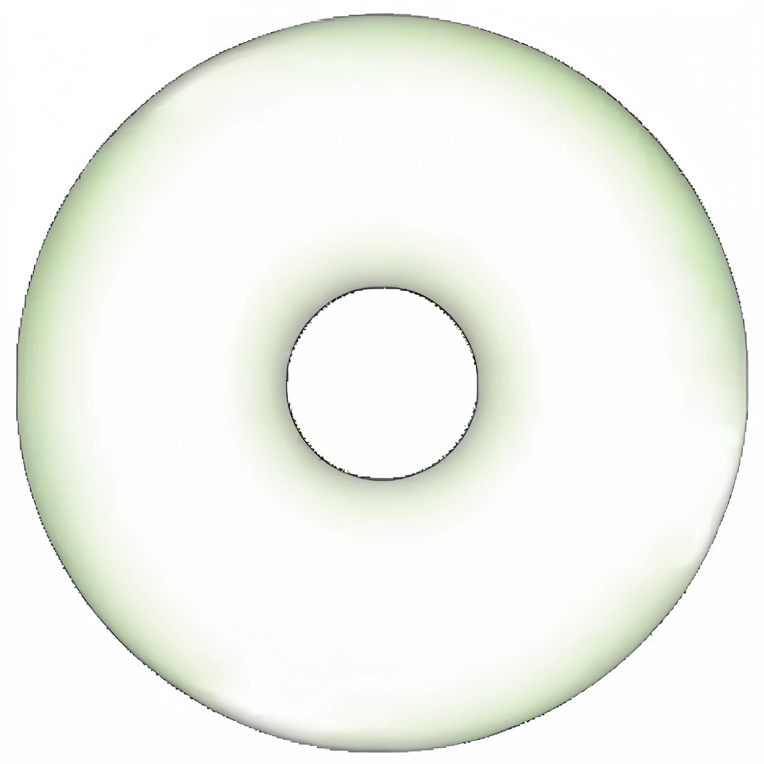 there  a white donut with a black center on a black background, donut, Wide-angle lens glows in the dark, white glowing aura, round, glowing white neon eyes, white eclipse, central point pupil, round pupils, great disk of planet, white: 0.5, the mighty don...