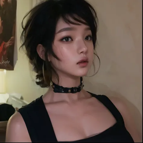 Wonyoung from IVE face, foto realista, ultra HD, 8k, big juicy lips