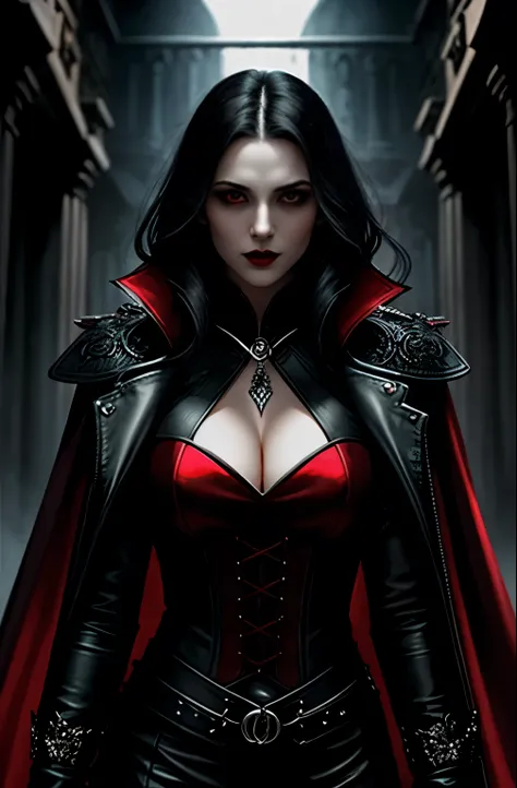 Illustrate the extraordinary abilities of vampires in a visually striking manner. Showcase elements like immortality, superhuman strength, and hypnotic charm. Create an engaging graphic that highlights the allure and power of vampires."