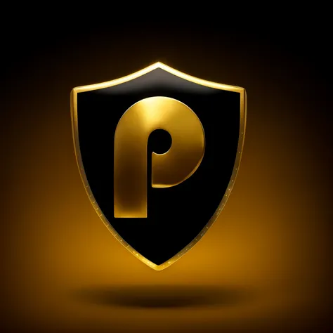 a gold P shield with a black background, P. J.. n, Partially gold, Pittsburg, Psionic, por Peter S. Manchado, PixelPerfect, Panzer, P.a.funciona, P. a. funciona, Platinum, Professionally, emblema, por Pál Balkay, Pixelated, P, Paul PePera