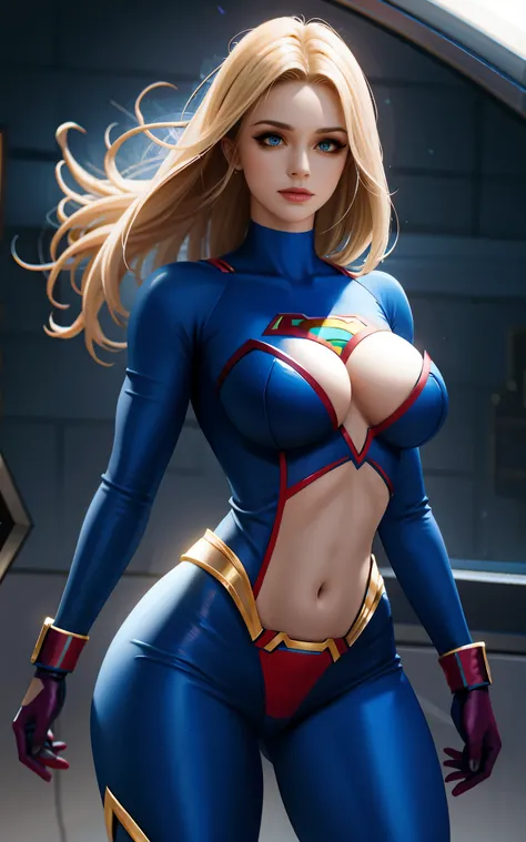 Supergirl nsfw:1.3, obra de arte, melhor qualidade, alta qualidade, High definition, alta qualidade texture, alta qualidade shadow, alto detalhe, Linda detalhada, finamente detalhado, CG extremamente detalhado, textura detalhada, a realista representation ...