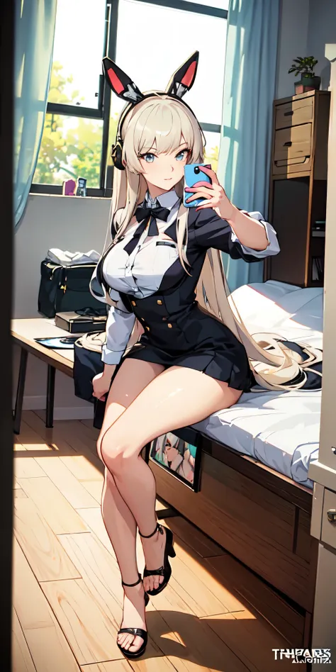 anime - style woman in a sexy outfit taking a selfie in a mirror, (sfw) safe for work, anime highly detailed, nsfw, hyperrealistic schoolgirl, seductive anime girl, realistic shaded perfect body, a hyperrealistic schoolgirl, ultra realistic picture, photor...