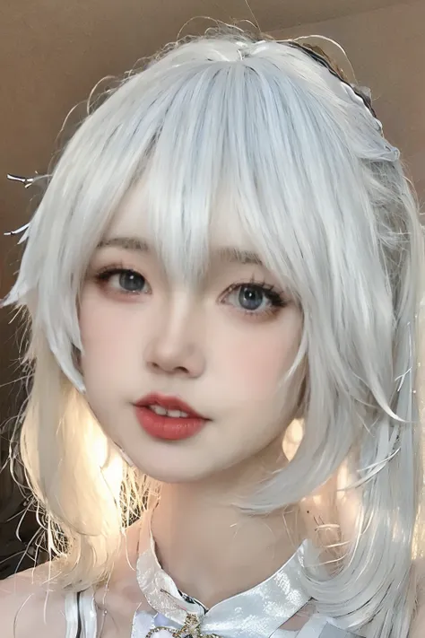 (photo realistic:1.55),(ulzzang-6500:0.65), masterpiece, best quality, detailed, blurry, depth_of_field, blurry_background, blurry_foreground, 1girl, gloves, white_gloves, dress, motion_blur, photo_(medium), solo, white_dress