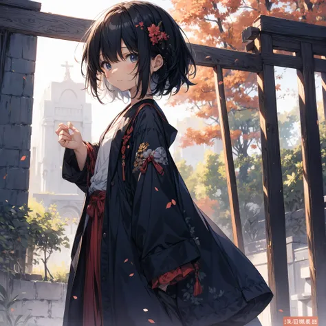 Super high quality by the art god, super detailed, High resolution, gwai&#39;s style, anime moe art style, best anime 8K konachan wallpaper, pixiv contest winner, perfect anatomy, break, (Please draw a sleepy girl walking alone inside the torii gate.. ),br...