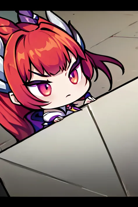 Zyra - Crime City Nightmare - League of Legends, chibi, confused face, HD, white clothes, red hair