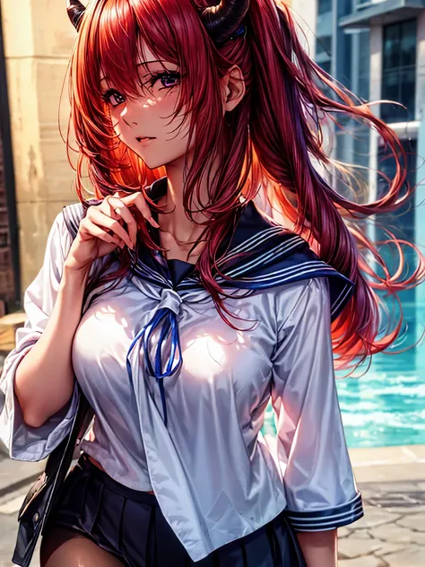 detailed red hair