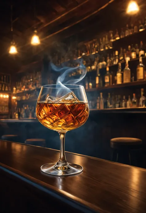 Title: Dart, Flying, a Glass of Whiskey, Standing on a Shiny Bar with Vapor
Description: A vivid image of a dart flying through the air, a glass of whiskey, and someone standing on a shiny bar with vapor.
Body: In this scene, a dart is soaring through the ...