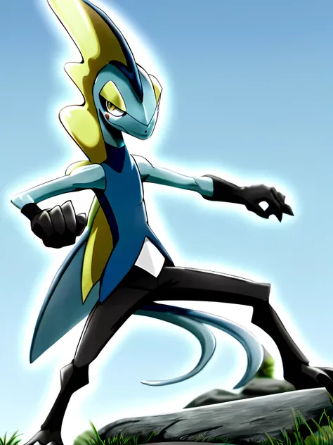 two-dimensional_2010s_Pokemon_Japanese cartoons,Intel, serious face,angry, permanent, Aggressive stance, on the stone battlefield