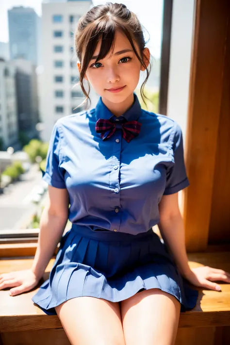 (8k, RAW photo, best quality, masterpiece:1.2), (realistic, photo-realistic:1.37), ultra-detailed, 1 girl,cute, solo,beautiful detailed sky,detailed cafe,night,sitting,dating,(nose blush),(smile:1.1),(closed mouth), medium breasts,beautiful detailed eyes,(...