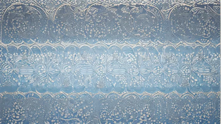 Extremely gorgeous and exquisite pearl water pattern decorative border，light blue white background，best quality，extremely complex，masterpiece，Fully clear plane with no light and shadow