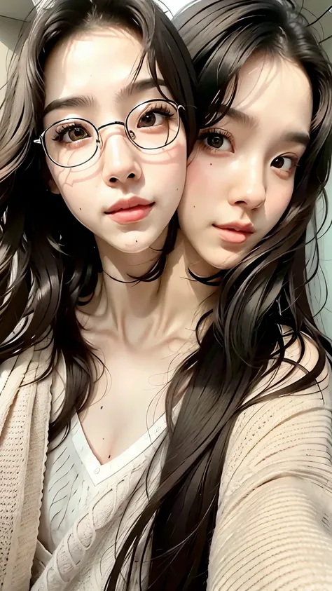 Girl  joined same face 