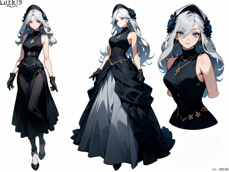 Masterpiece: 1.6, best quality: 1.4, live image: 1.2, intricate details: 1.2, charturnerv2: 1.2, 1lady full body character change,
Appearance: milf: 1.25, thin: 1.3, light blue eyes, medium breasts, detailed eyes, quality eyes,
Clothing: black sleeveless d...