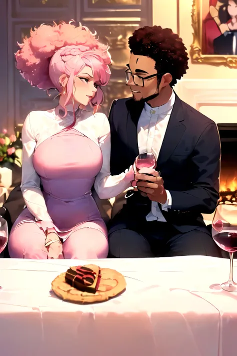 ((best quality)), ((masterpiece)), (detailed), perfect face
((A couple in love are walking)) ((on the bay of Marseille)) ((hand in hand((, ((the woman is African)), she is wearing ((a pink evening dress)), (( she has an afro hairstyle with a beautiful pony...