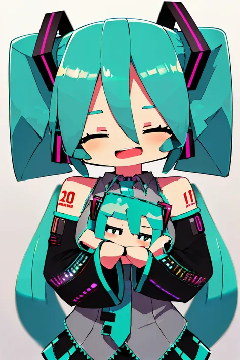 (((tmasterpiece, hatsune miku, vocaloid, super detailed, cheveux roux