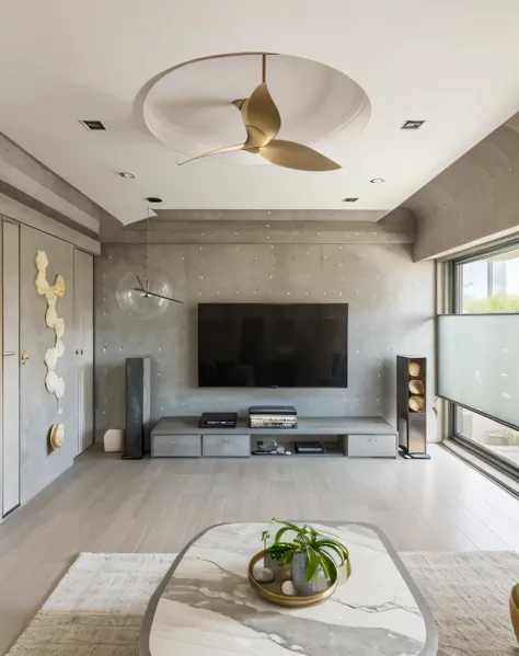 Living Room: The Wabi Sabi style often focuses on simplicity, minimalism, and reverence for natural beauty. In the living room, you can use shades such as grey, concrete, or natural tones to create a sense of sophistication, simplicity, and closeness to na...