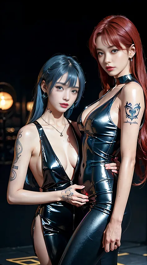 ((masterpiece:1.4)、(highest quality:1.4)、(realistic:1.7))、masterpiece:1.4、beautiful girl dirty pair、(Beautiful Space Investigator Dirty Pair:1.4)、Kei and Yuri space investigator duo、(Kei and Yuri are cute girl names:1.2)、two investigators, Kei and Yuri sta...