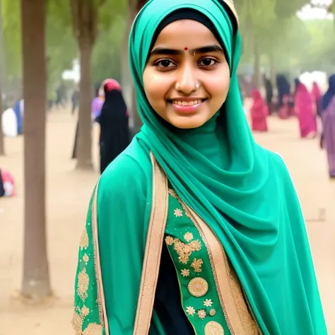 a 20 year old bangladeshi girl wearing hijab,fair,100% natural,ultrarealistic