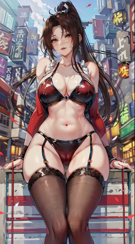 Akira,meaty thighs，sling，Poster publicity style，camel toe