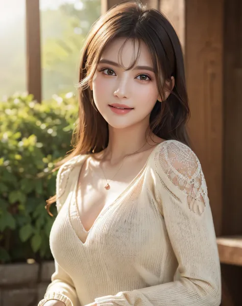 highest quality、8K masterpiece、ultra high resolution、(Photoreal:1.3)、RAW photo、1 girl、((Super realistic details))、portrait、global illumination、Shadow、octane rendering、super sharp、beautiful breasts、very intricate details、realistic light、Trends in CG society...