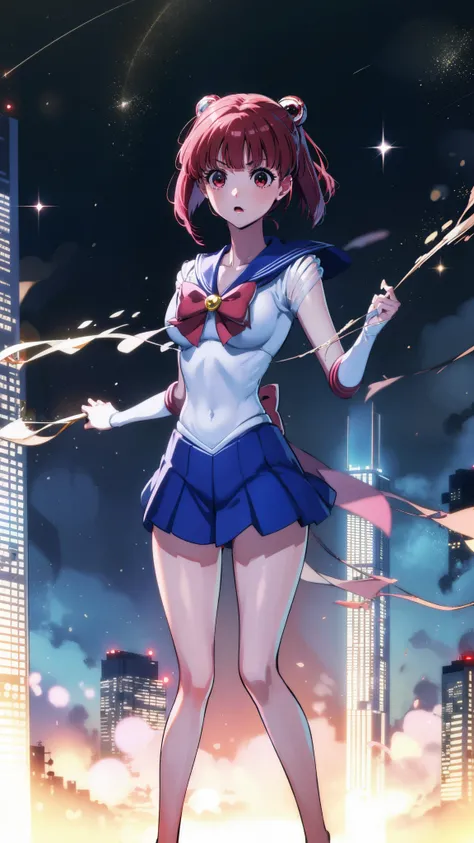 Kana Arima, Arima maybe, bob cut, (red eyes:1.5), redhead, short hair, have, Sailor Moon Cosplay,
break looking at viewer, Sailor Moon Costumes，classroom,sailor moon,
break (masterpiece:1.2), highest quality, High resolution, unity 8k wallpaper, (figure:0....