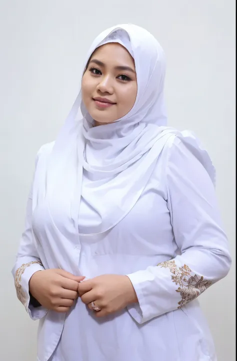 Image of chubby Malay women ware white panties 