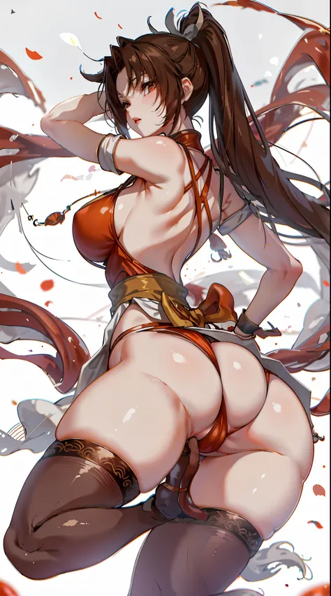 Akira,meaty thighs，sling，camel toe，back view