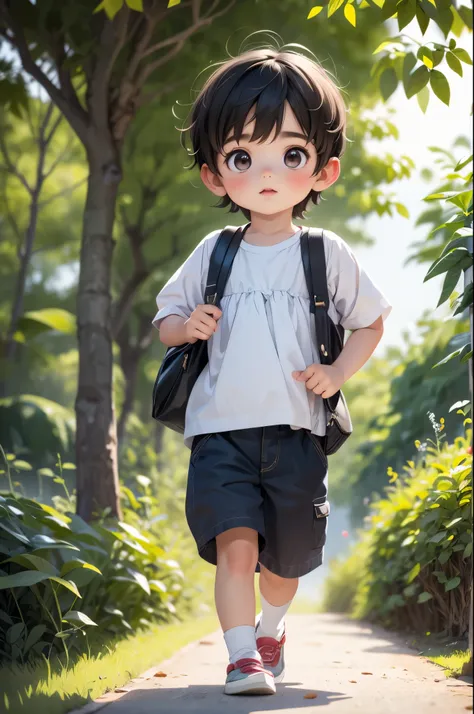 (obra maestra, mejor calidad, high resolution, ultra detallado, super realistic, 8k, 4k), hybrid boy half human and half plant, ...