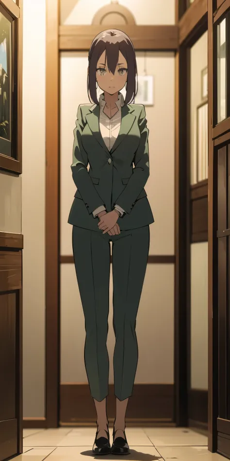 full body standing straight symmetrical
