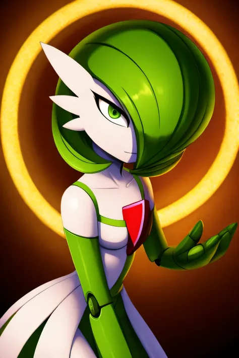 Gardevoir, empty eyes, spiral eyes, enchanted, entranced, hypnotized, robot joints