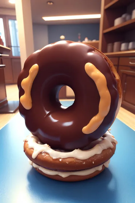 A donuts，伪3D,European and American Q version