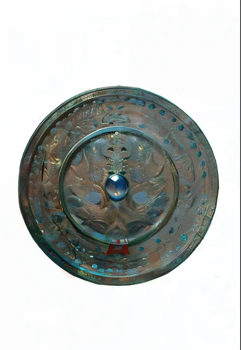 A bronze mirror decorated with a gourd pattern，Simple yet exquisite，The whole is round，dignified and generous，Suitable for collection and display。