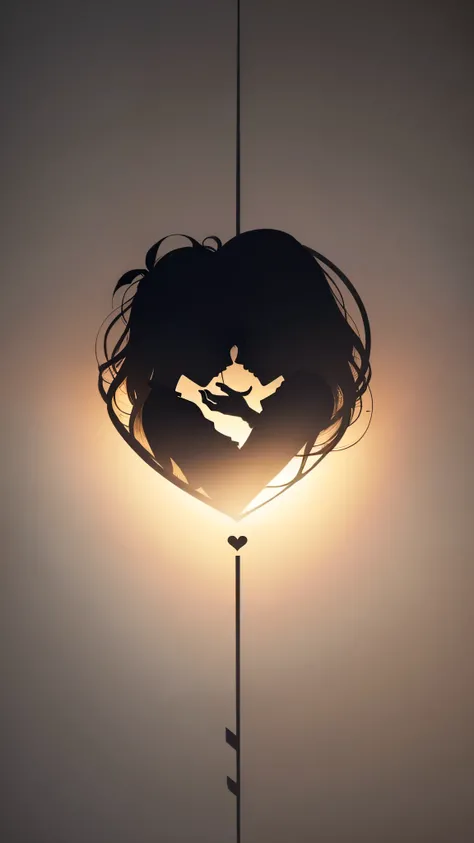 simple_wallpaper, heart_icon, silhouette,