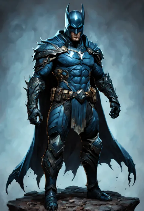 Batman, d & d, fantasy, full body, highly detailed, full body shot, digital painting, trending on artstation, concept