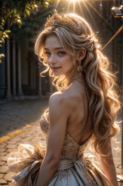 ((RAW shooting:1.5, realistic:1.5, 8K, highest quality, masterpiece, ultra high resolution)), Inside the luxurious British Royal Palace, professional camera work:1.3, Highly detailed skin and facial textures:1.3, glow light effect, Super detailed:1.3, cute...