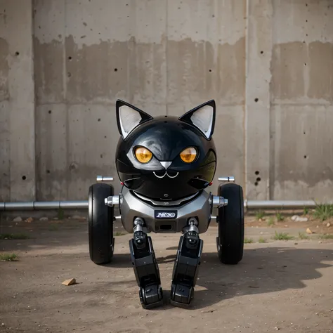 Cute robotic cat 2d