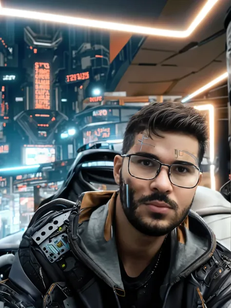 implante de pele estilo  personagens do game cyberpunk 2077