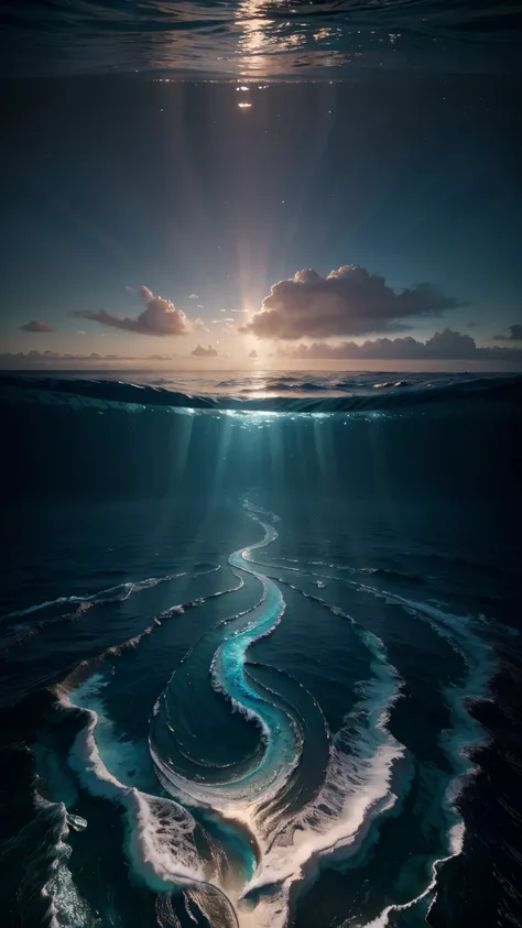 In this fantasy work of art, the heart of the ocean holds mysterious power and presents a surreal sight. In this 4D world of cinema, matte painting and polishing techniques interweave colorful and intricate images that make people immersed in it. The scene...