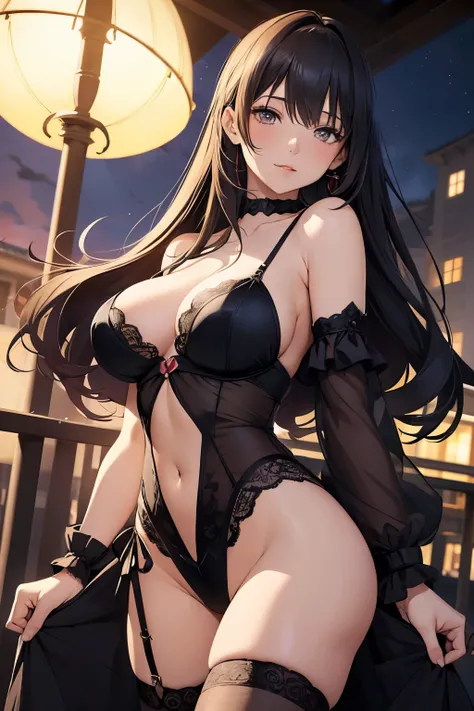 In the Stillness of the Night, a Solo Young Girl Permutes in an Adult Anime Style

A teenage sister, alone and clad in alluring lingerie, adorned with stockings that cling to her every curve, strides through the quiet night within an adult anime sell. The ...