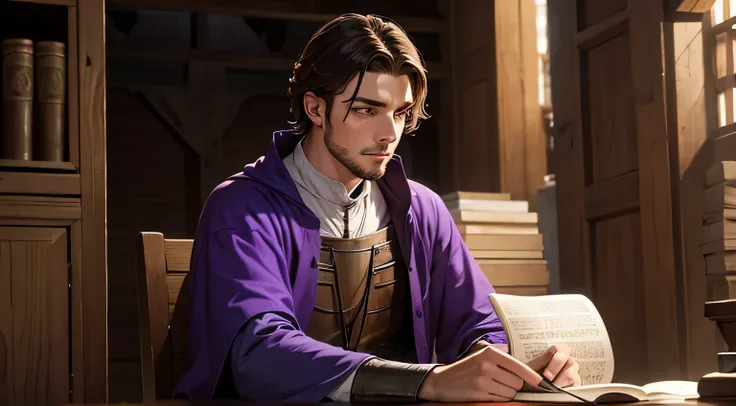 medieval europe men, missionary, Wearing purple, youth