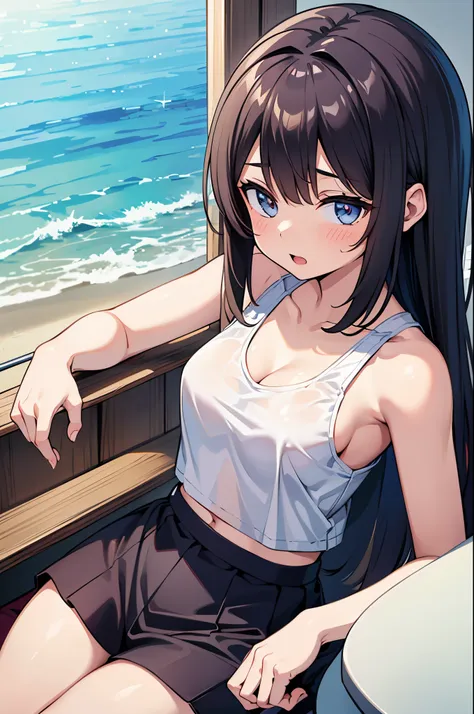 loli,tank top,nipple,tits