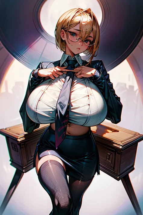 (8K, top-quality, masterpiece: 1.2), (realistic, Photorealistic: 1.2), Intelligent secretary with a curvaceous figure, wearing a (well-tailored business suit:1.5), (Busty: 1.5), (Elegant posture: 1.3), Sitting at a desk, (Beautifully detailed eyes: 1.5), (...