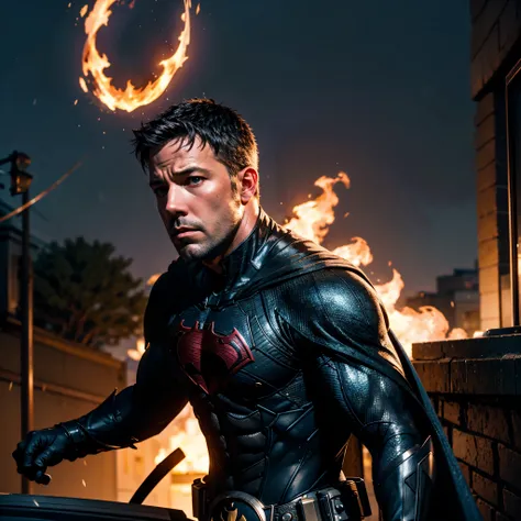 Batfleck Ben-Affleck batman in the rain on a city street at night, from movie batman, film still of batman, in batman movie still cinematic, ryan renolds as batman, still image from batman movie, the batman, batman, in batman, dwayne johnson as batman, dav...