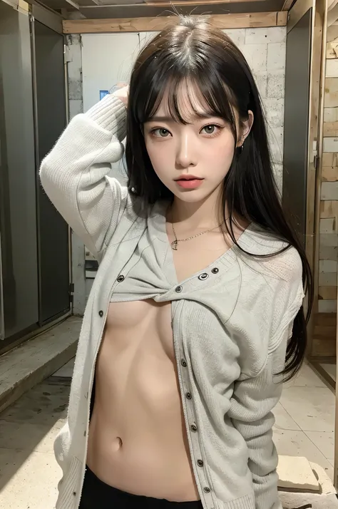 woman、white drool coming out of the mouth、Long hair, outdoor, fair skin, messy hair, super cute、soft face、black hair、8K resolution、surreal、super fine、 Night of soft body and firm butt、（（highest resolution、8K、masterpiece：1.3））、super fineな顔、super fineな唇、fine...